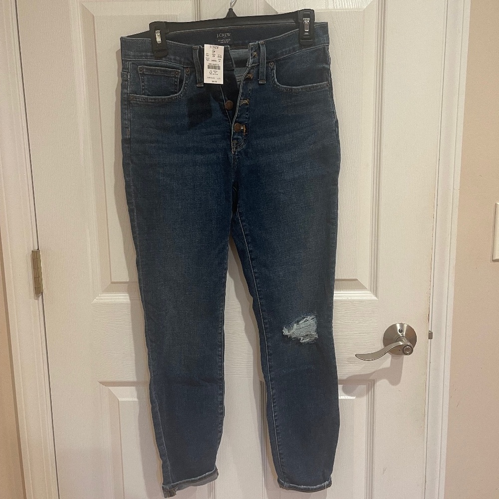 J. Crew 9" Mid-Rise Skinny Jean in Signature Stretch
